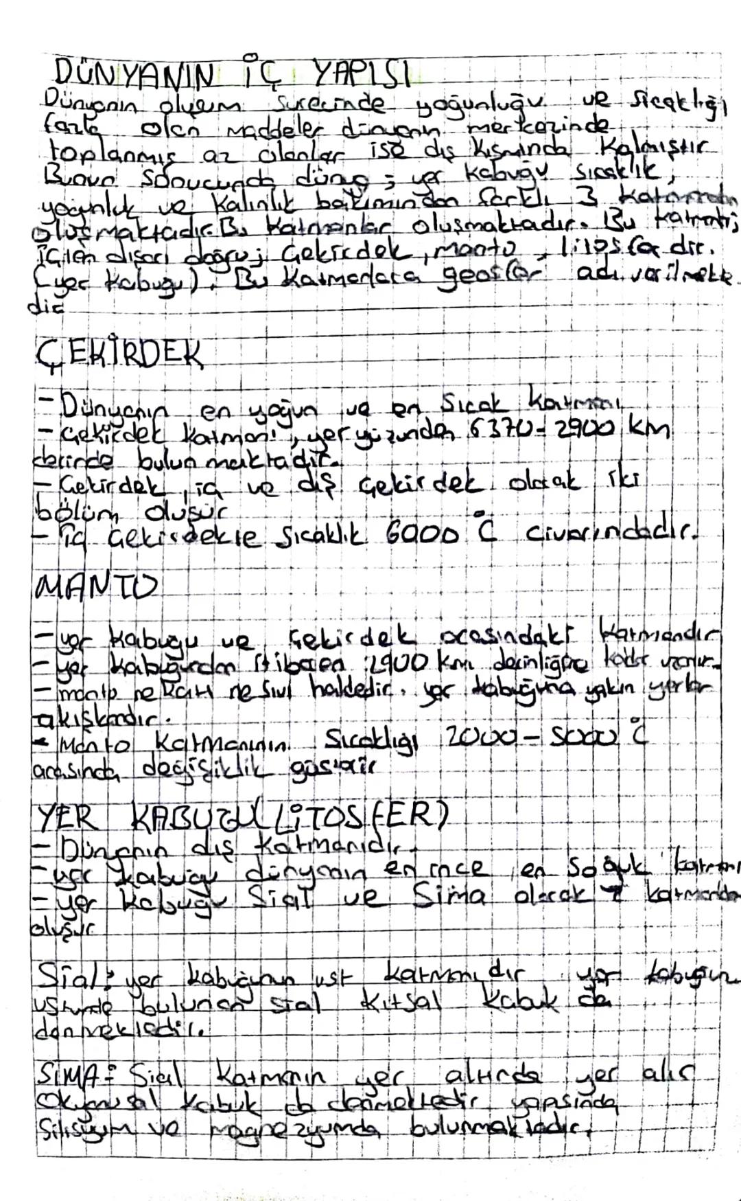 DÜNYANIN İÇ YAPISI
ve sicaklığı
Dünyanın plyem Surecinde yoğunluğu.
1
fazla olan maddeler dünyanın merkezinde
toplanmis az olanlar 158 diş K