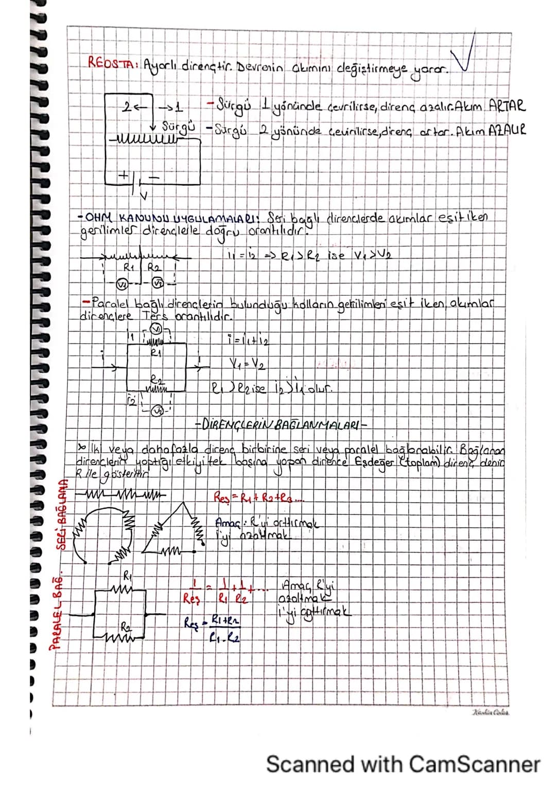 İLETKENIN DIRENCİ : iletkenin, akıma karşı gösterdiği axluğa (tepki) denir.
birimi ohm(2) 'dur.
Of(ro)
Ае
L: Boy.
A: Kesit alan (oyir
PR
(oh