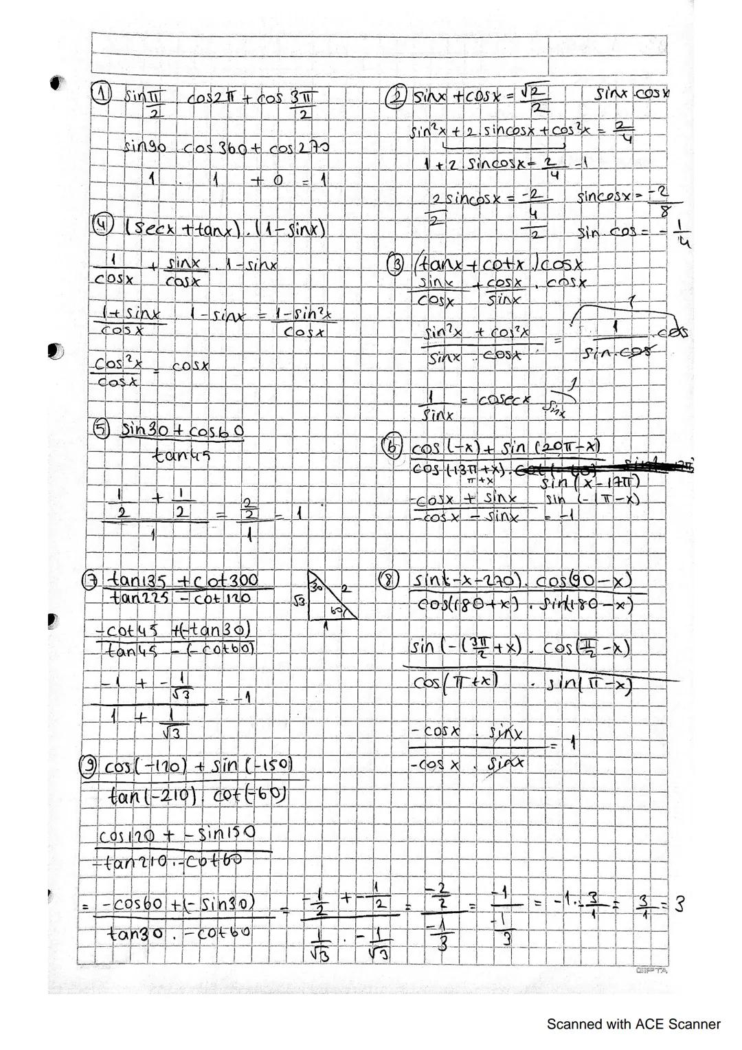TRIGONOMETR
yönlü açılar
120° = pozitif
yönlü
-120° negatif
yönni
açı öŏlau birimler:
birim Gember
1° = 60'
1'=60"
x² + y² =
= 1
D
=
180
1° 
