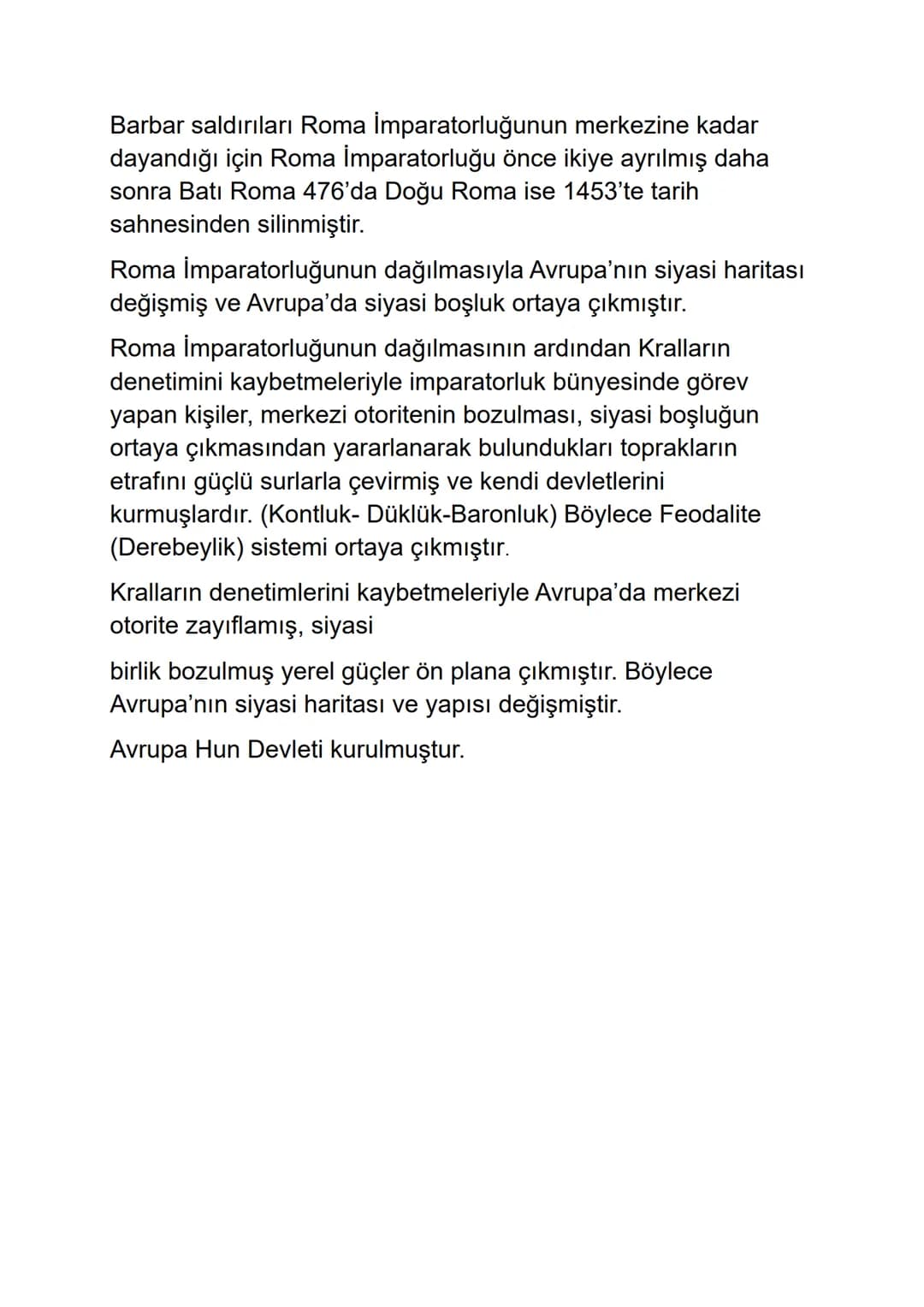 KAVİMLER GÖÇÜ VE AVRUPA HUN DEVLETİ
Kavimler Göçü: bir topluluğun farklı nedenlerle kendi yurdunu
terk ederek başka bir yere gitmesi veya ye