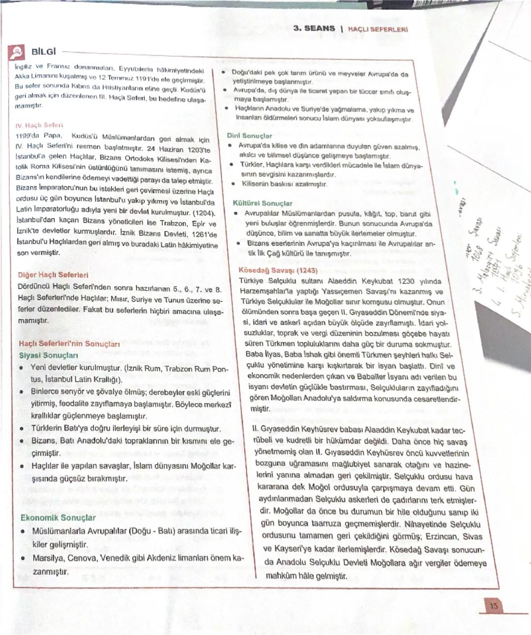# 1. SEANS | 1040-1299 YILLARI ARASINDA MEYDANA GELEN
ÖNEMLİ ASKERİ GELİŞMELER

BİLGİ

Türkistan'dan Türkiye'ye (1040-1299)

Dandanakan Sava
