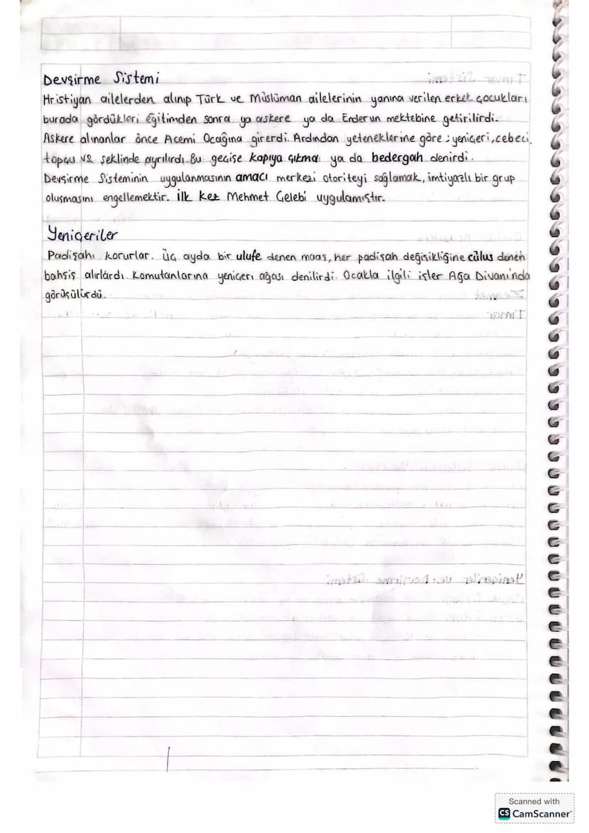 3. UNITE
DEVLETLEME SÜRECİNDE SAVASCILAR - ASKERLER
Devletleşme Sürecinde Osmanlı Savaşları
Osmanlı'nın ilk dönemlerinde düzenli bir ordu yo