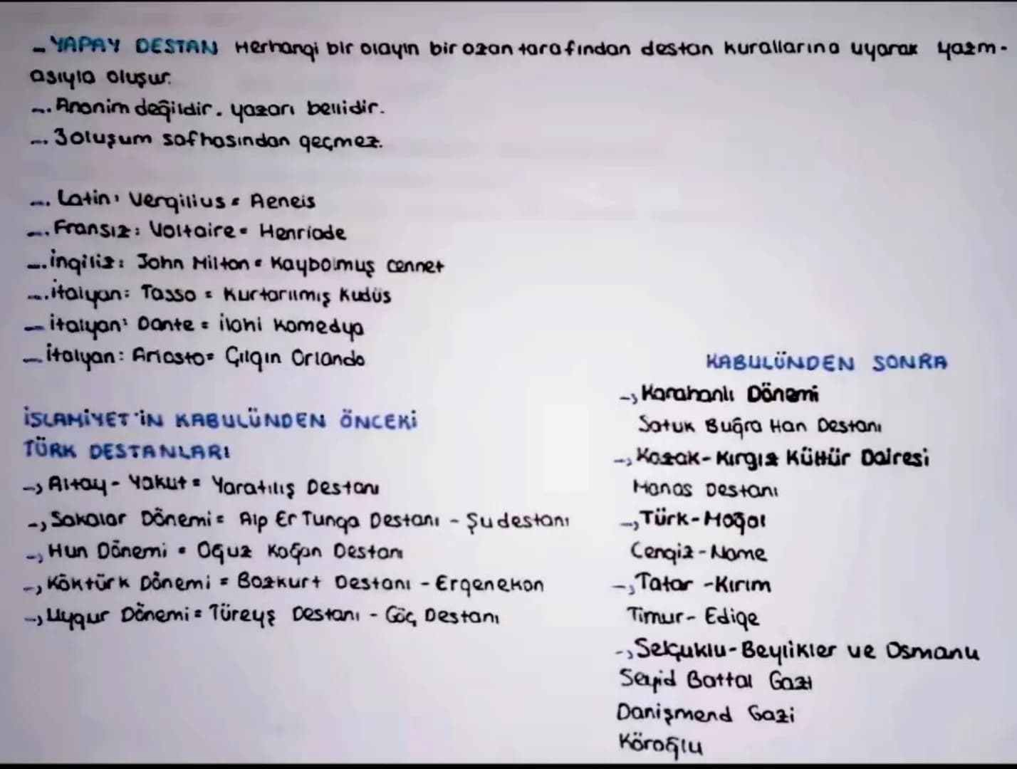 DESTANLARIN GENEL ÖZELLİKLERİ
1-Oluştuğu toplumun özelliklerini yansıtır.
2-Son derece olağanüstü durumlarla süslenmiştir.
3-Genellikle manz