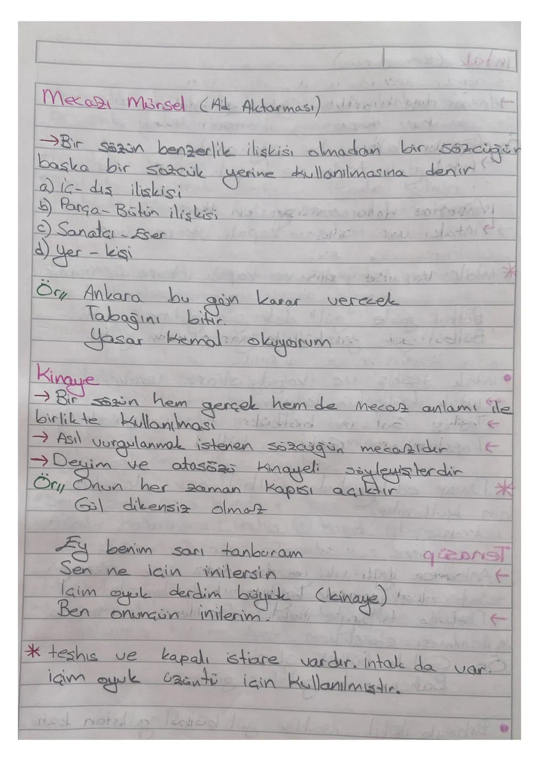 (and the
Soz Sanatlar
Imge
→Çağrışım yaratarak okurun şiire farklı bir
boyutta yaklaşmasını sağlar, inge sayesinde siir
derinlik kazanır
Ör"