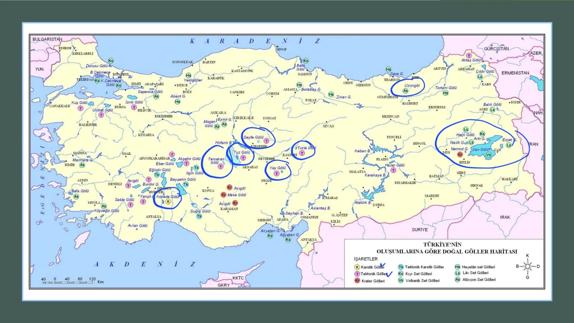 TÜRKİYE'DE SU, TOPRAK
VE BİTKİ 3ve4. zama
Türkiye'nin Akarsuları
Kaynakları yüksek dağlık sahalardır.
Yatak eğimleri fazladır.
Bu yüzden;
1.