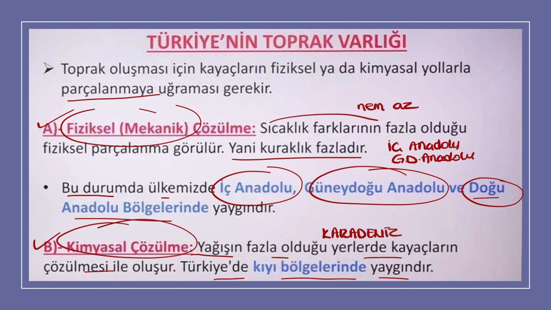 TÜRKİYE'DE SU, TOPRAK
VE BİTKİ 3ve4. zama
Türkiye'nin Akarsuları
Kaynakları yüksek dağlık sahalardır.
Yatak eğimleri fazladır.
Bu yüzden;
1.