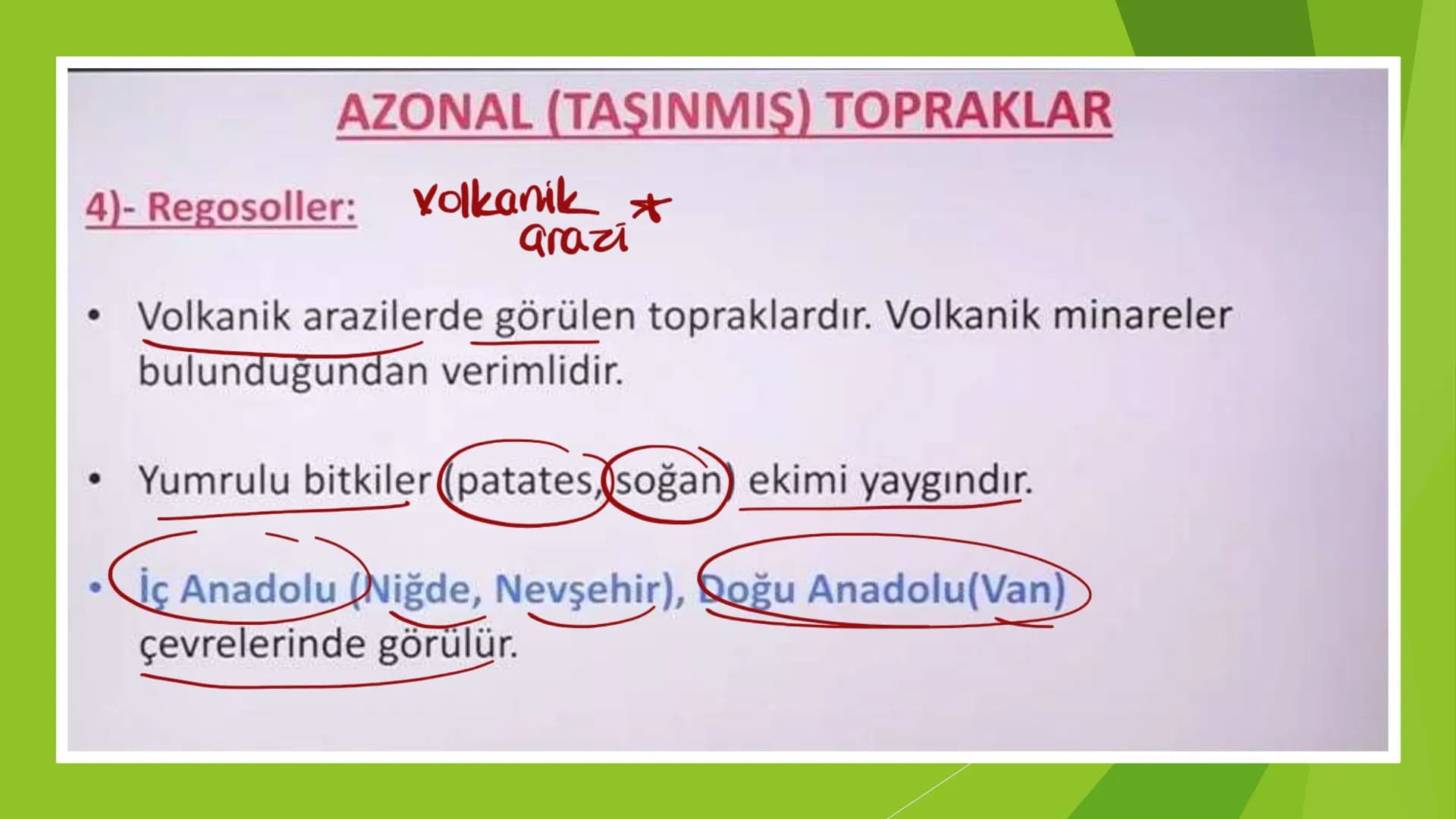 TÜRKİYE'DE SU, TOPRAK
VE BİTKİ 3ve4. zama
Türkiye'nin Akarsuları
Kaynakları yüksek dağlık sahalardır.
Yatak eğimleri fazladır.
Bu yüzden;
1.