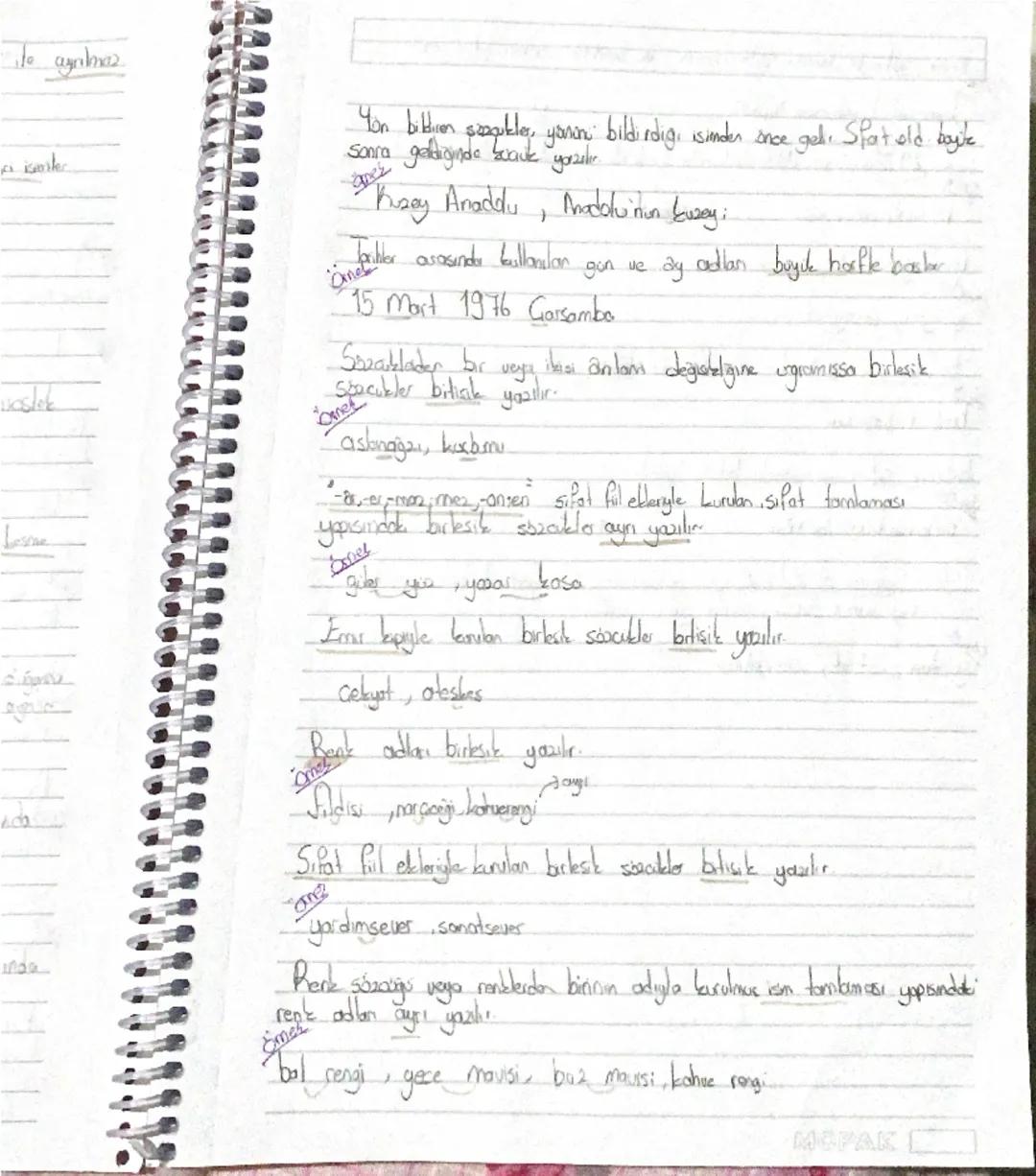 YAZIM KURALLARI
Cumleler boyuk haifle baabs ancak sıral cuntelerde noeld. virgulden.
Sonra gelen combe özel ismle baslanyasa cumle biruk has