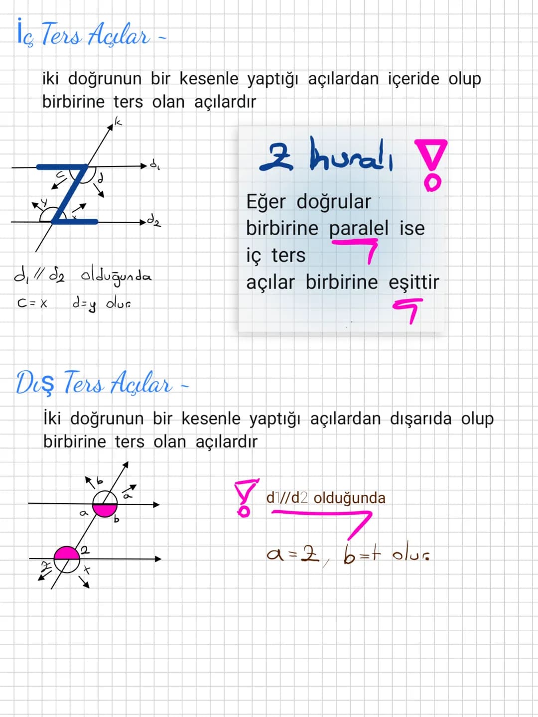 Act Ceşitleri
A) Dar Aci
Ölçüsü ile 90° arasında olan açılardır.
<><
I
0
B) Dik Ac
Ölçüsü 90° olan açılardır
x=90
ters T harfi açının
dik ol