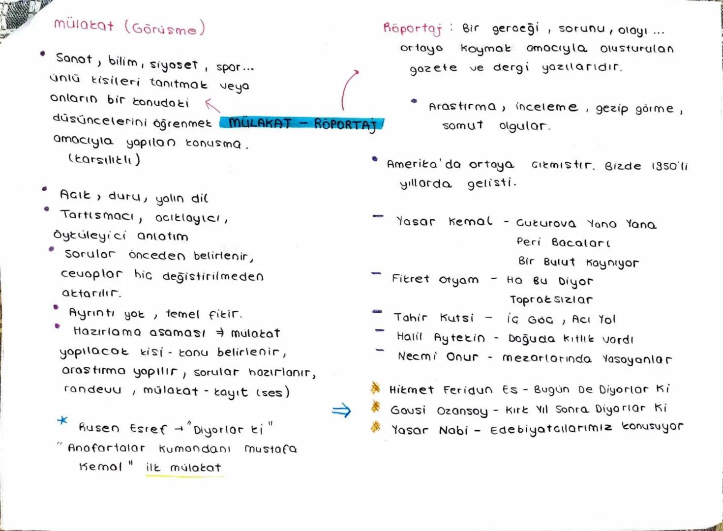 *
e
Alanında ünlü kisileri tanıtmak veya bu kişilerin
önemli olaylarla ilgili görüşlerini öğrenmek amacıylo
şeklindeti korşılıkl konusmolora