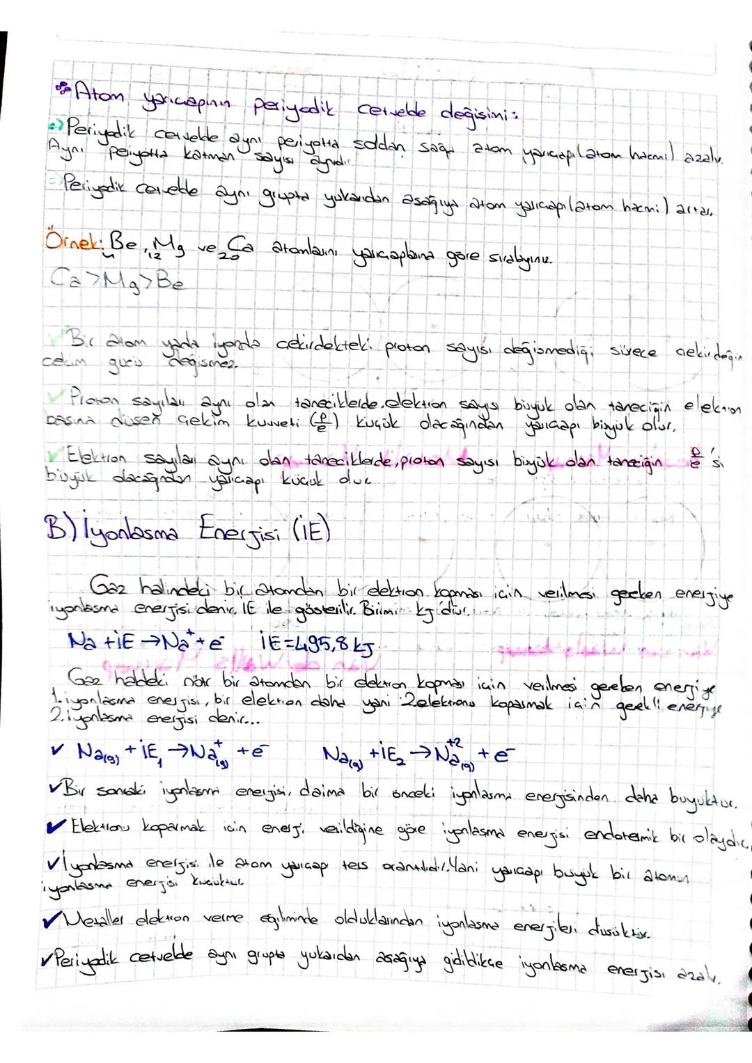# Periyodik Özelliklerin Değişimi

## A-Atom Yarıçapı

Atom yarıçapı, birbirine bağlı aynı cins iki atanın çekirdeklein arasındaki szaklığın