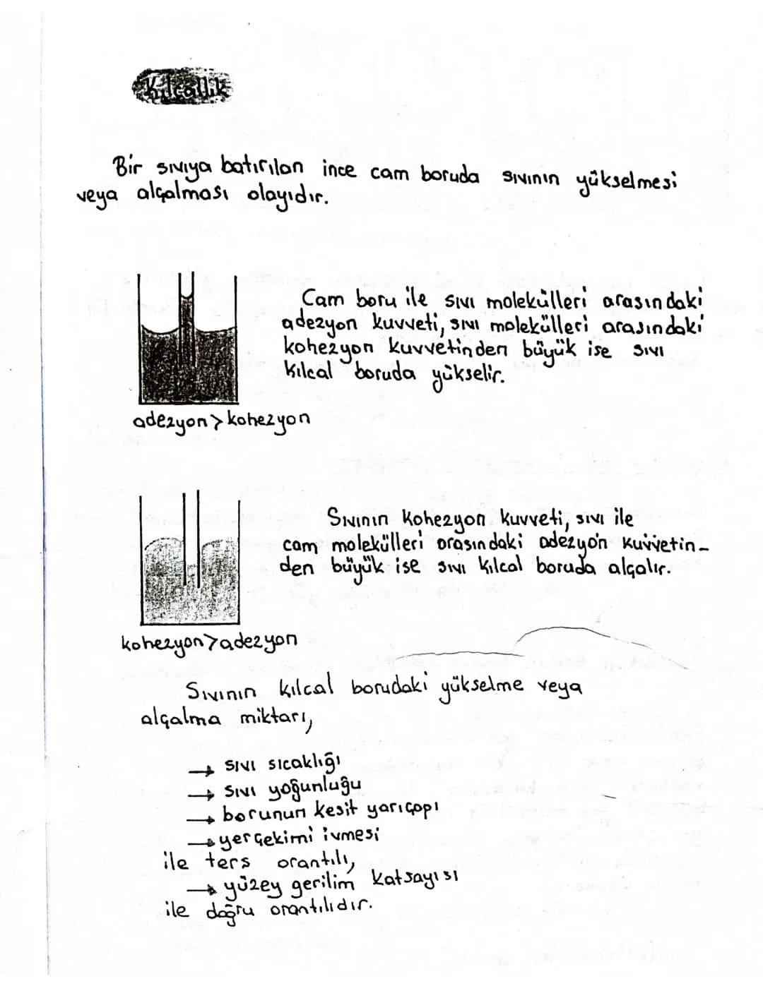 UNITE-2: MADDE VE ÖZELLİKLERİ
2. Unitemizde sırasıyla,
→Kütle
→Hacim
→Özkütle
→Dayanıklılık
→Yapışma
Birbirini Tutma
→Kılcallik
kavramlarını