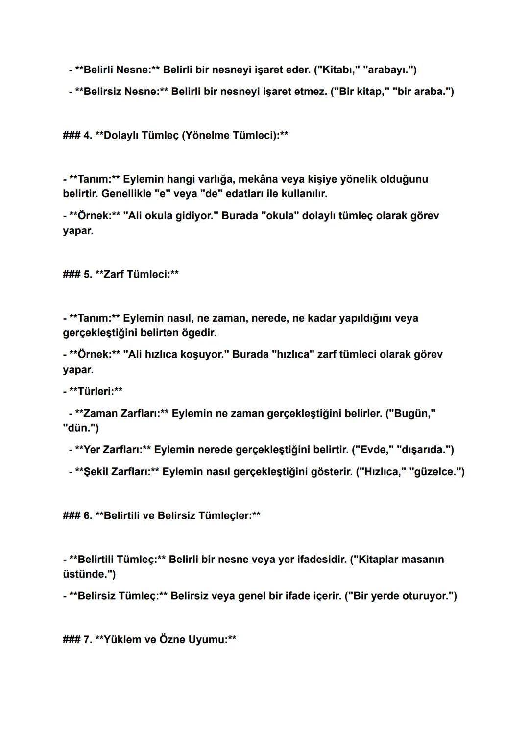 Cümlenin ögeleri hakkında geniş özet
Cümlenin ögeleri, bir cümlenin anlamını ve yapısını oluşturan temel
bileşenlerdir. Türkçede cümle ögele