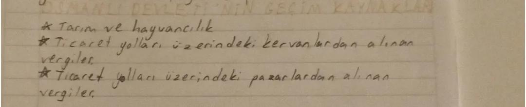 Osmanlı Devleti'nin Geçim Kaynakları