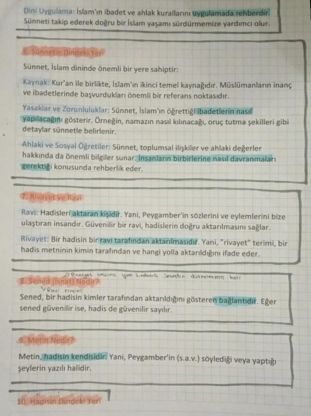 Onem
Hadis ilmi, Peygamber Muhammed'in (s.a.v.) söylediklerini ve yaptıklarını
öğrenip inceleyen bir bilim dalıdır. Hadisler, İslam'ın temel