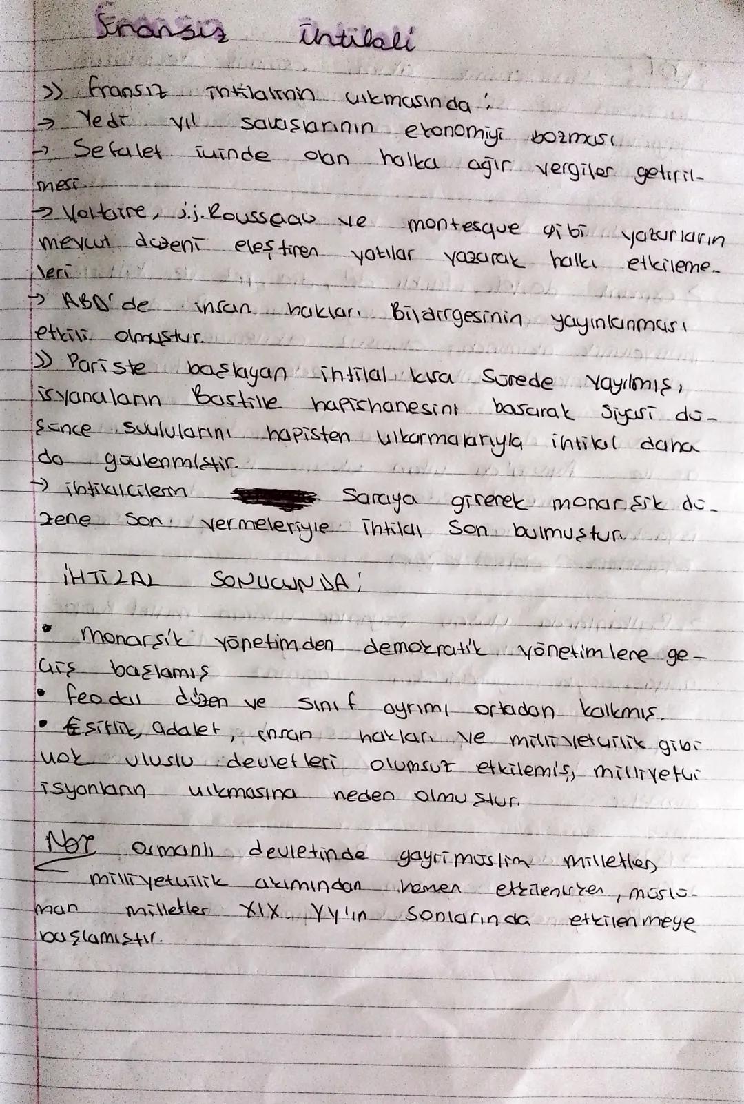 Snansiz intilali
>> fransiz Thtilalinin uikmasında:
→ Yedi Vil savaşarının ekonomiyi bozması.
→ Sefalet Tuinde olan halka ağır vergiler geti