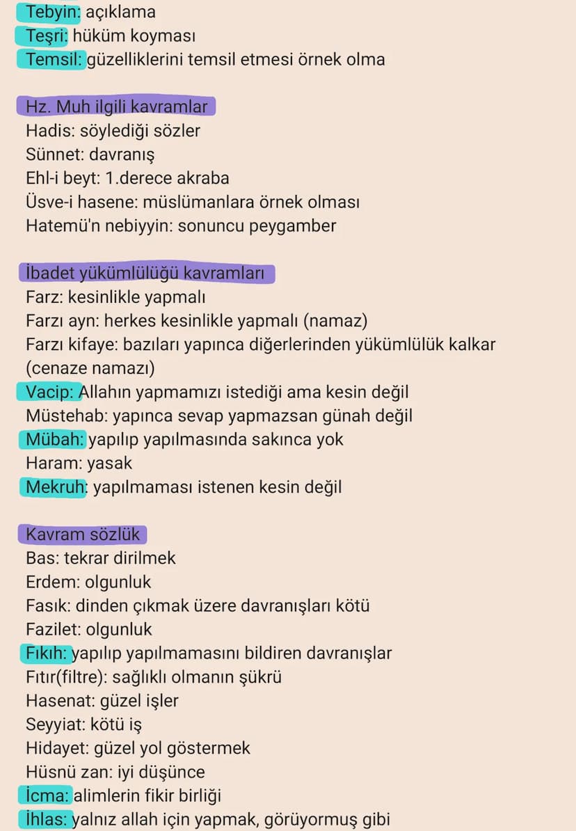 Tyt Din kültürü ve ahlak bilgisi notları
Zati Sıfatlar (sadece Allah)
Vücud: Var olmak
Kidem: Başlangıcı yok
Beka:(Baki) sonu yok
→ Vahdaniy