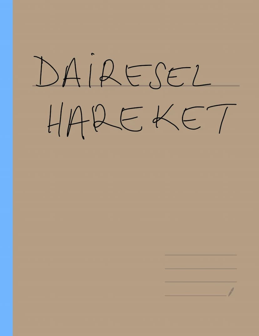 DAIRESEL
HAREKET Tf=1
perigot
ང་
Aaisal Hiz (W)
frekons
Yaraap vektörünün birim zamanda
taradığı au rad/s
W = 21 = 2πf
Çizgisel Surat (V)
= 