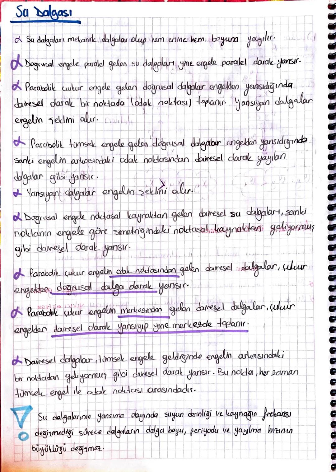 Dalgalar
Titreşim: iki nokta arasında gidip gelen cisimlerin hareketine timesum denir.
Dalga: Titresin hardlieti sonucunda esnek bir ortama 