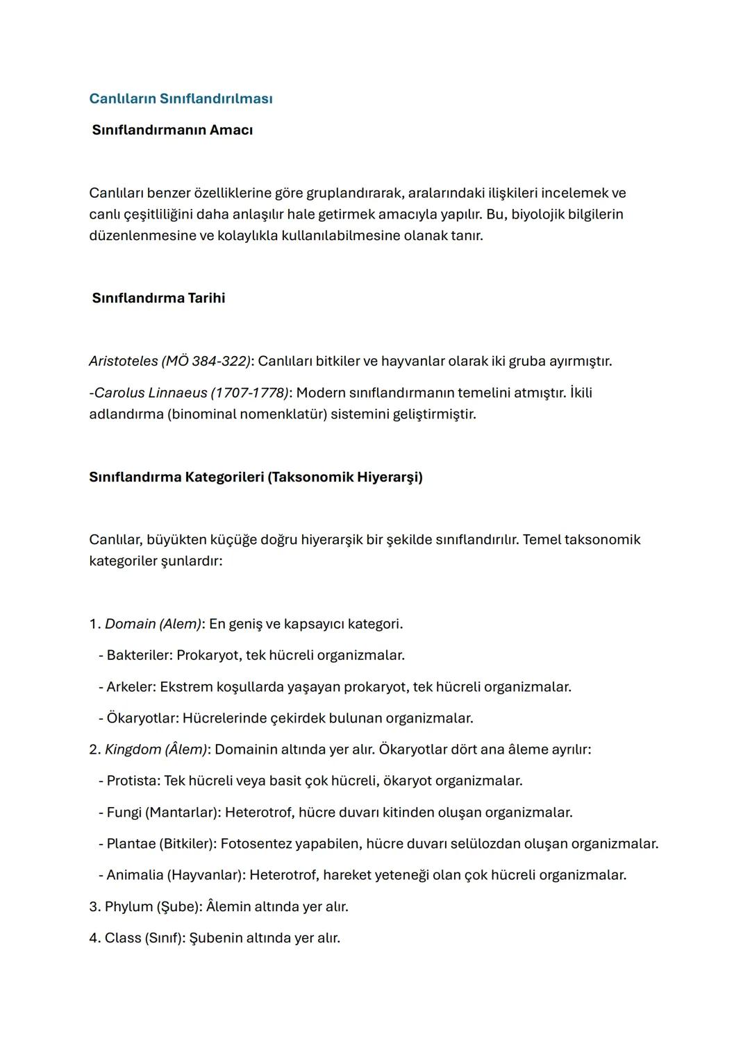 # Canlıların Sınıflandırılması

Sınıflandırmanın Amacı

Canlıları benzer özelliklerine göre gruplandırarak, aralarındaki ilişkileri inceleme