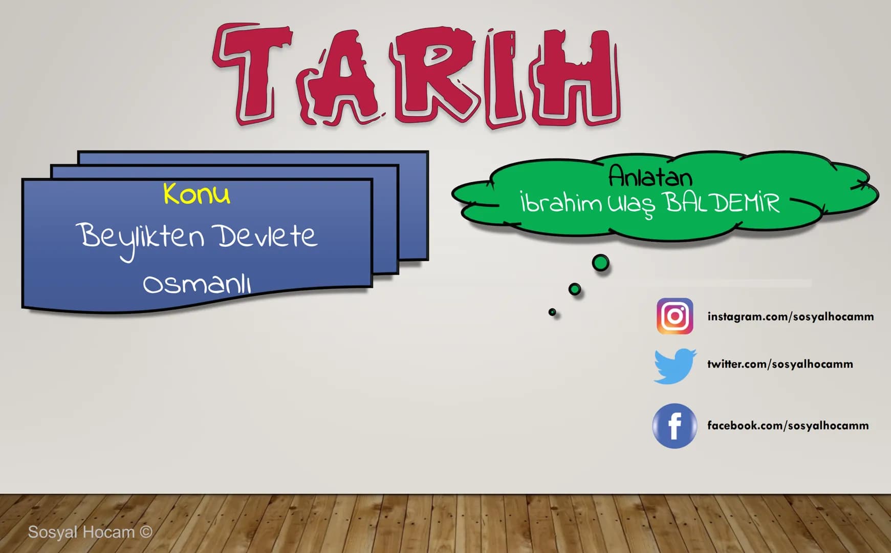 --- OCR Start ---
TARIH
Konu
Tarih ve Zaman
Anlatan
İbrahim Ulaş BALDEMİR
DİKKAT
Değerli hocalarım, bu çalışma slayt düzeninde
hazırlanmıştı