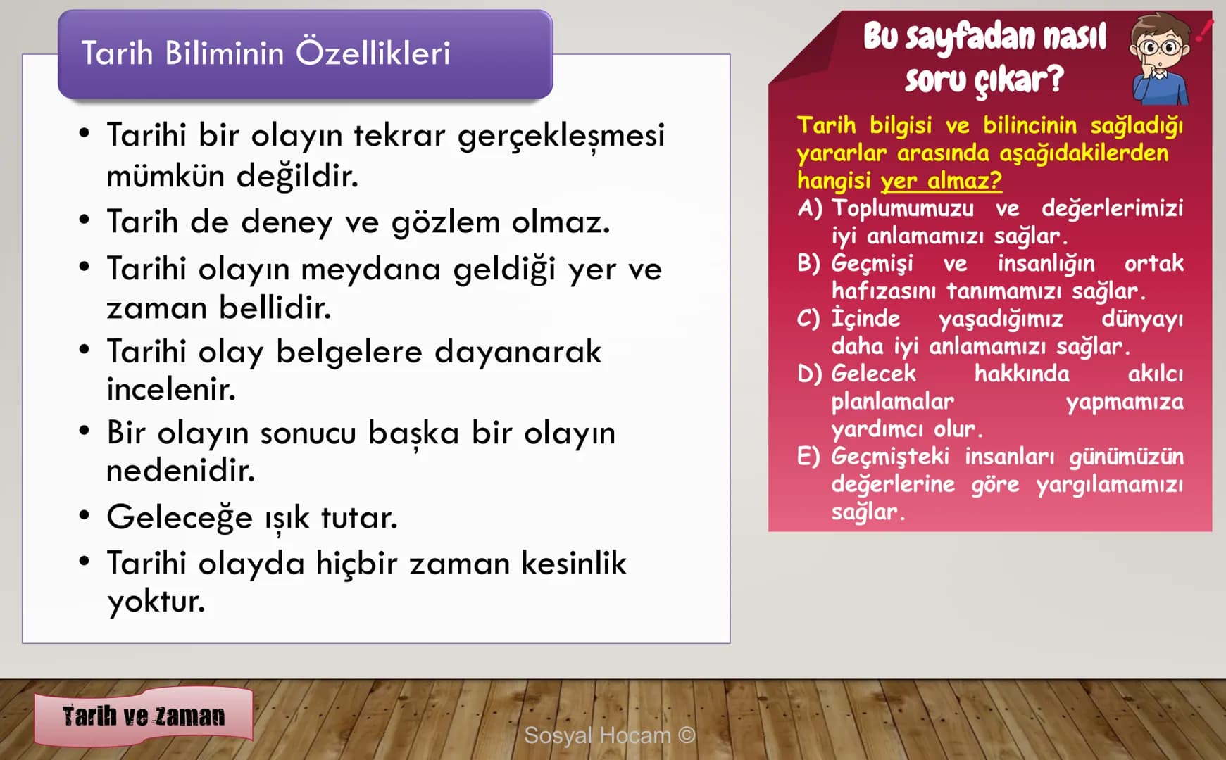 --- OCR Start ---
TARIH
Konu
Tarih ve Zaman
Anlatan
İbrahim Ulaş BALDEMİR
DİKKAT
Değerli hocalarım, bu çalışma slayt düzeninde
hazırlanmıştı