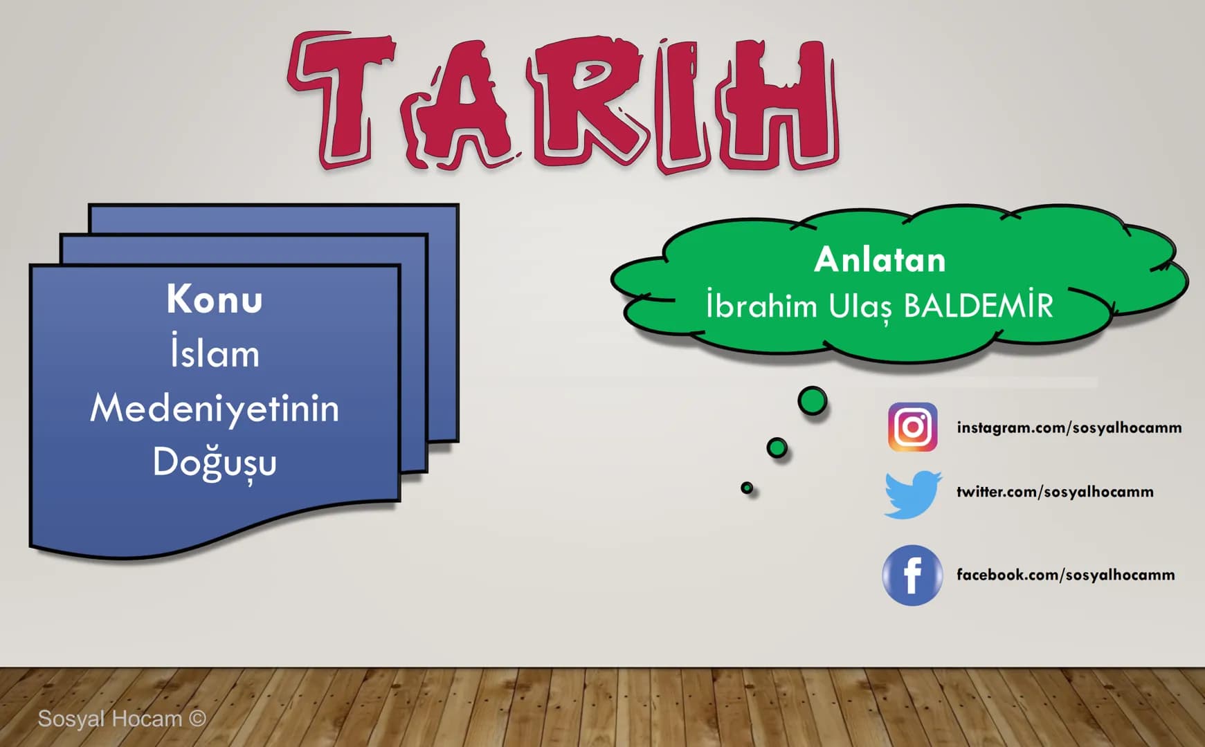 --- OCR Start ---
TARIH
Konu
Tarih ve Zaman
Anlatan
İbrahim Ulaş BALDEMİR
DİKKAT
Değerli hocalarım, bu çalışma slayt düzeninde
hazırlanmıştı