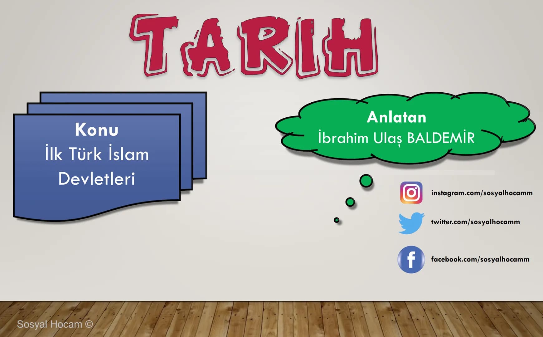 --- OCR Start ---
TARIH
Konu
Tarih ve Zaman
Anlatan
İbrahim Ulaş BALDEMİR
DİKKAT
Değerli hocalarım, bu çalışma slayt düzeninde
hazırlanmıştı
