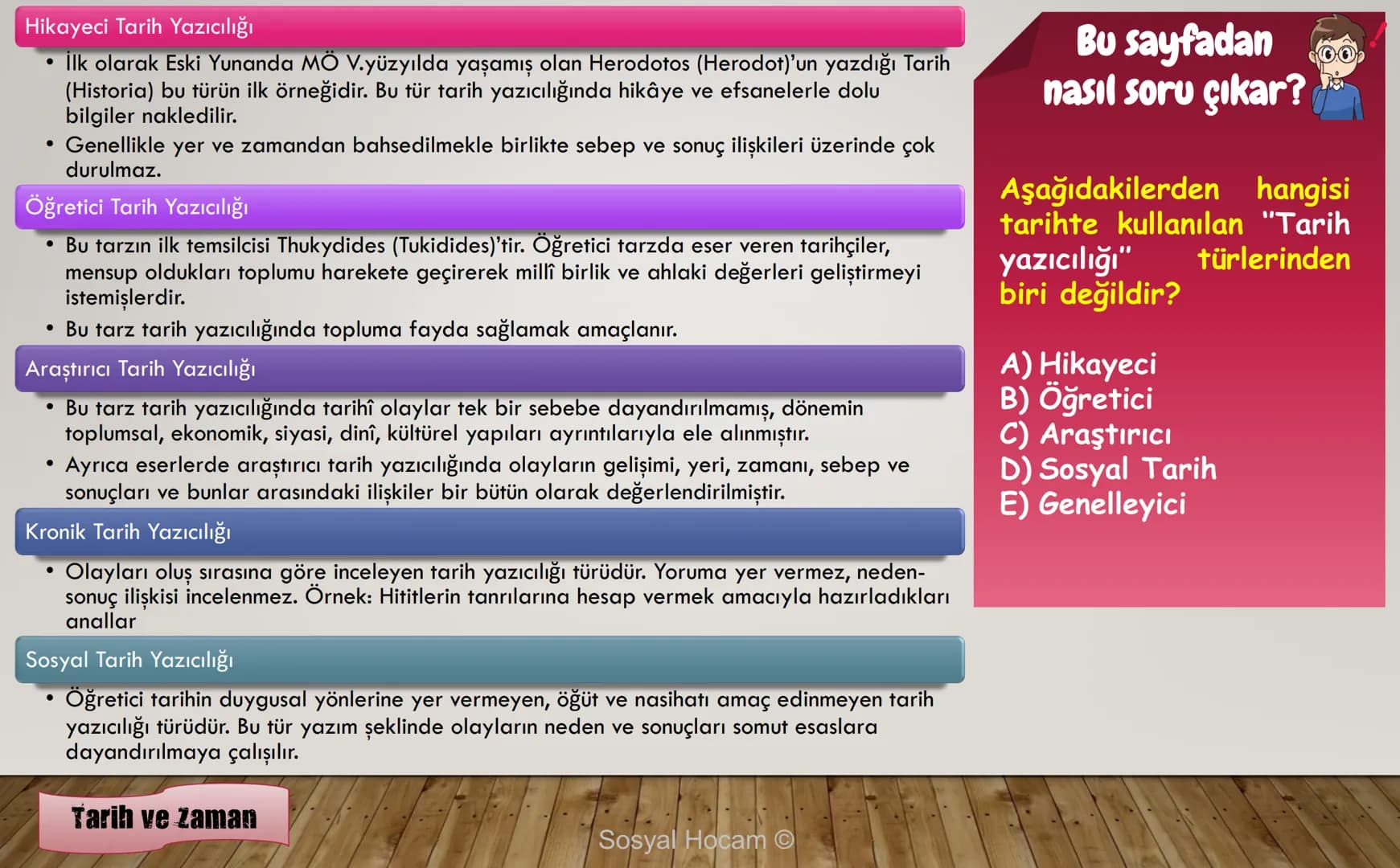 --- OCR Start ---
TARIH
Konu
Tarih ve Zaman
Anlatan
İbrahim Ulaş BALDEMİR
DİKKAT
Değerli hocalarım, bu çalışma slayt düzeninde
hazırlanmıştı