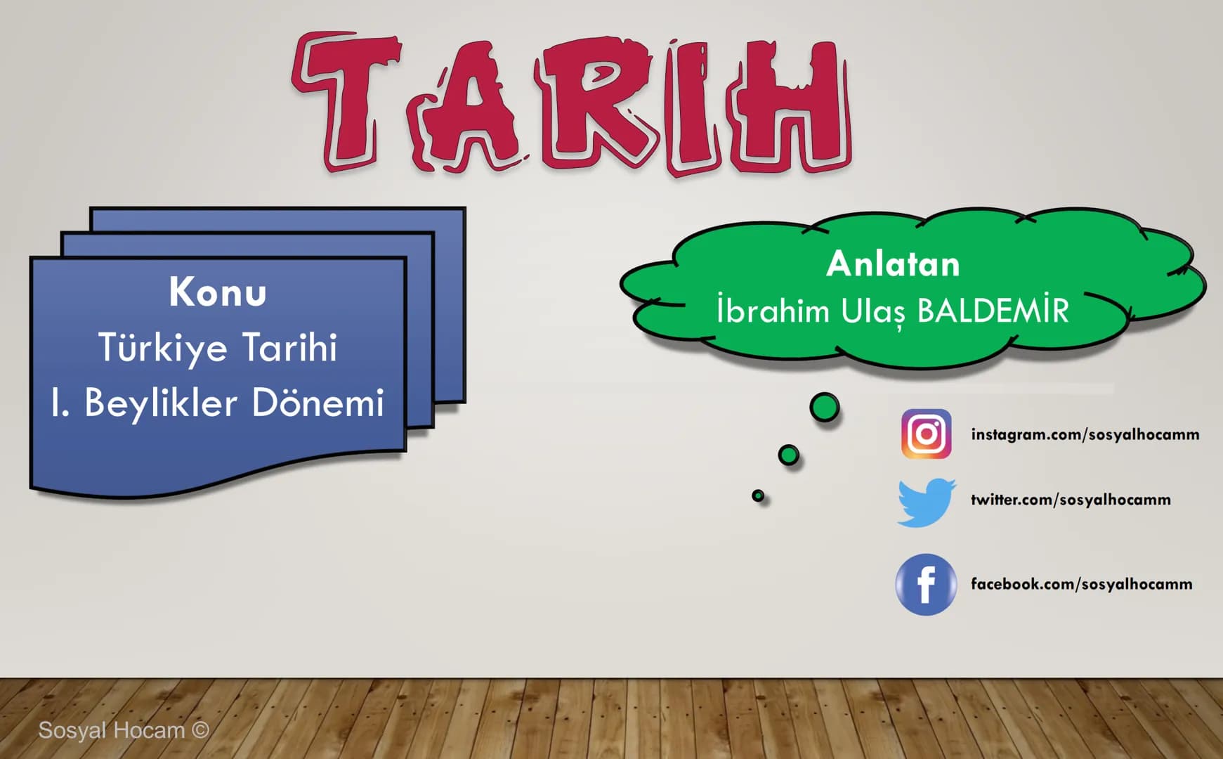 --- OCR Start ---
TARIH
Konu
Tarih ve Zaman
Anlatan
İbrahim Ulaş BALDEMİR
DİKKAT
Değerli hocalarım, bu çalışma slayt düzeninde
hazırlanmıştı