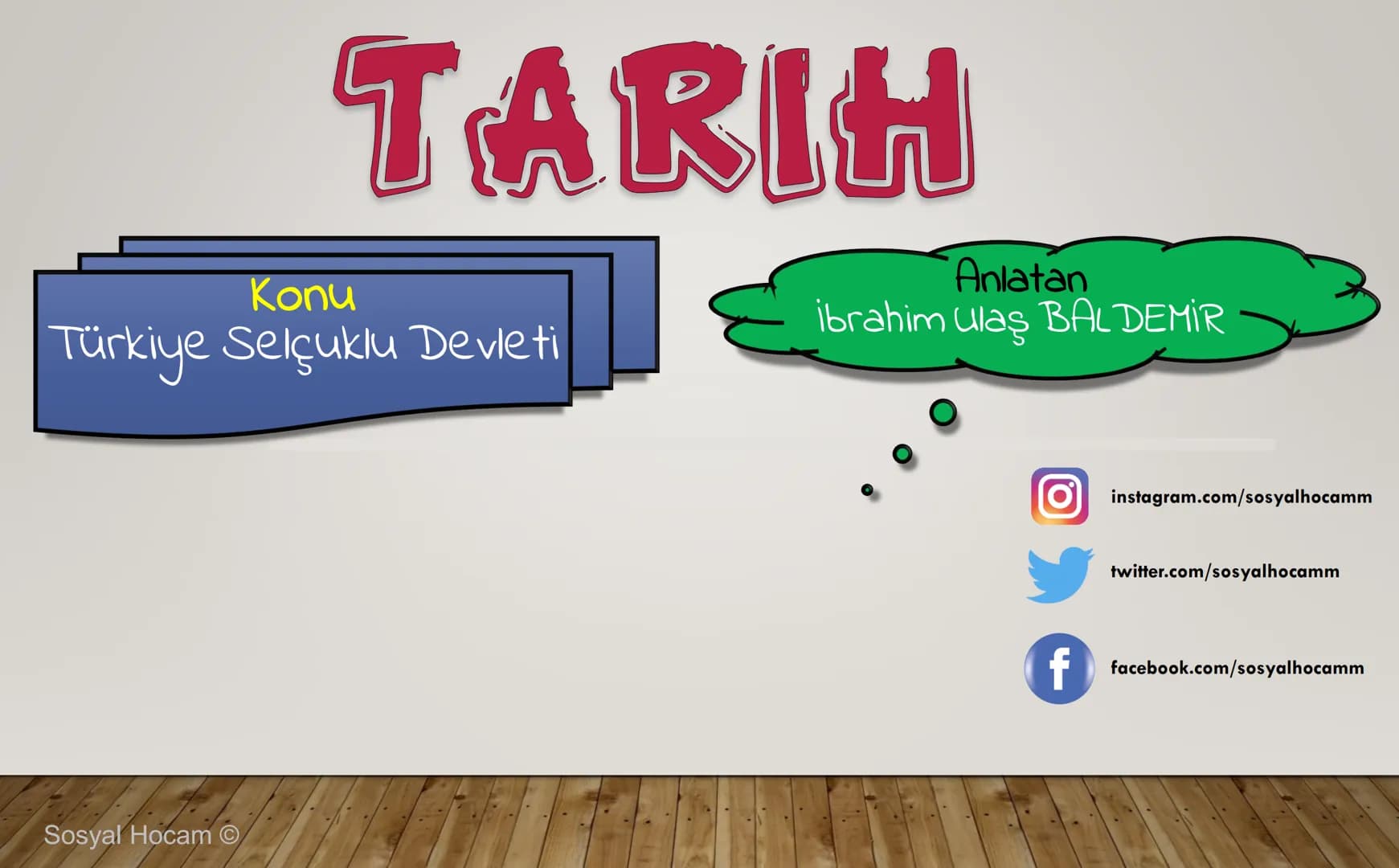 --- OCR Start ---
TARIH
Konu
Tarih ve Zaman
Anlatan
İbrahim Ulaş BALDEMİR
DİKKAT
Değerli hocalarım, bu çalışma slayt düzeninde
hazırlanmıştı