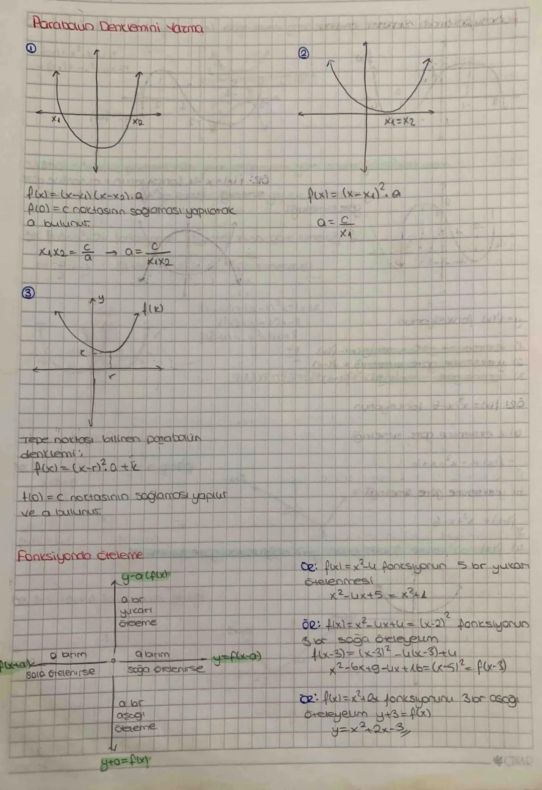 PARABOL
f(x)=ax²+bx+c azo şeklinde fonksiyonlardır.
1) ano ise parabolun colları yukarı doğrudur.
2) ako ise parabolun kolları aşağı doğrudu