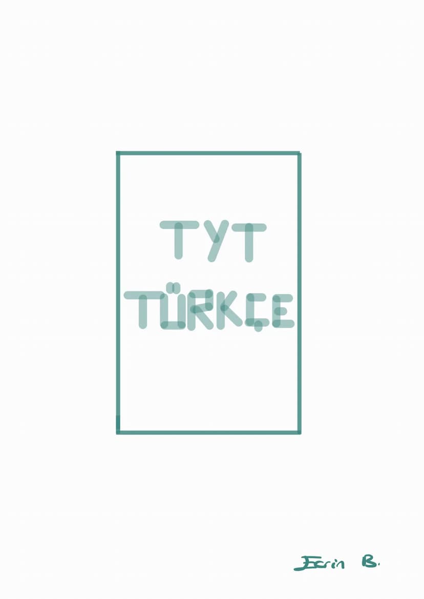 TYT
TÜRKÇE
Farin B. Sözcükte Anbu
Mambosa
Çok enbulilic: Bir kelimenin ilk anlamının dışında arbu
derolhos vaga genialues: yoluyla kasendyğı