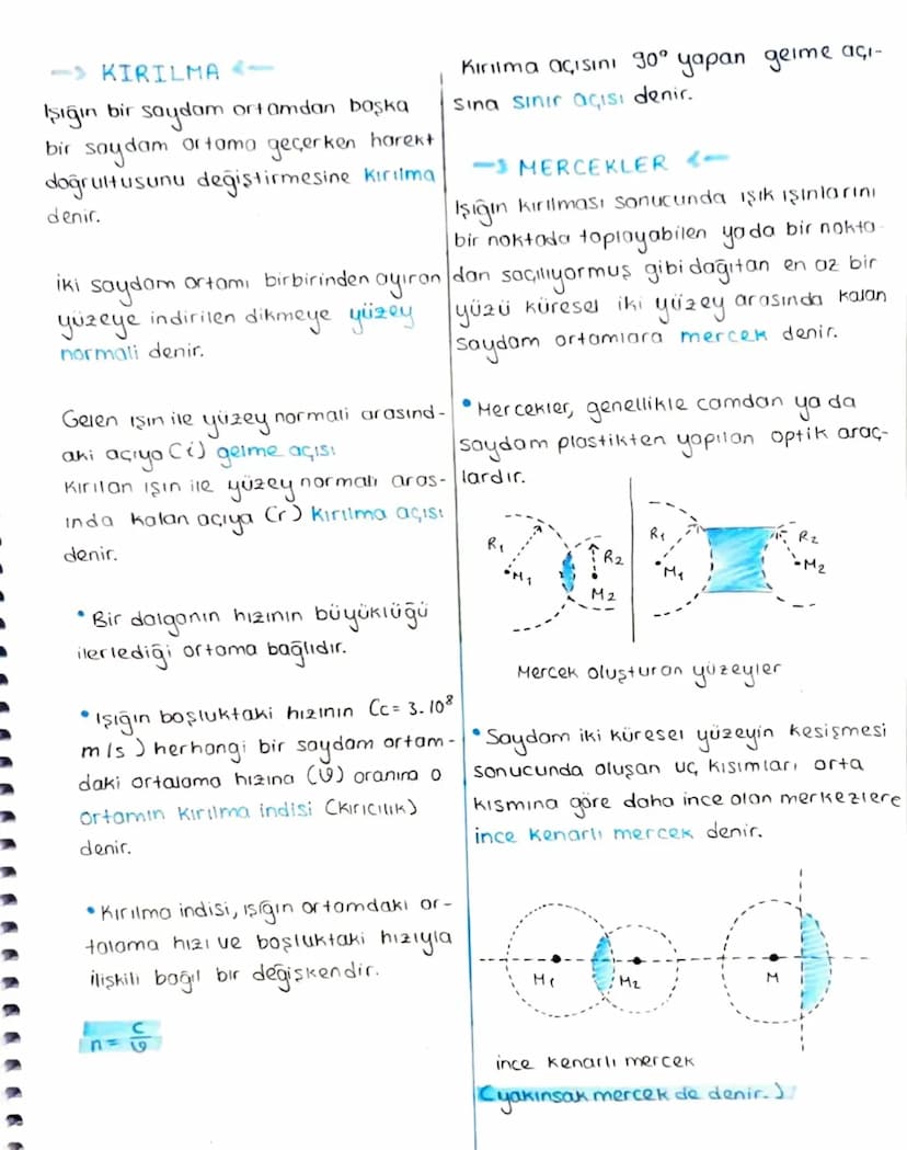 OPTİK
Işık ve ışık olaylarını inceleyen fizi-
gin alt dalina optik denir.
-IŞIK ŞİDDETİ -
birim zamanda belirli bir doğrultu-
da yayılan işı