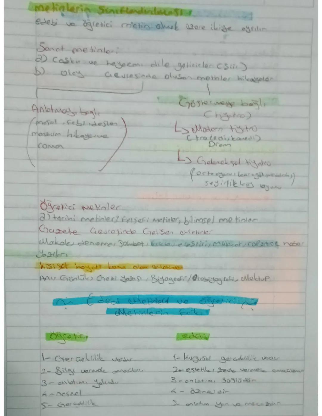 9. Sınıf Edebiyat: Konular ve Özetler