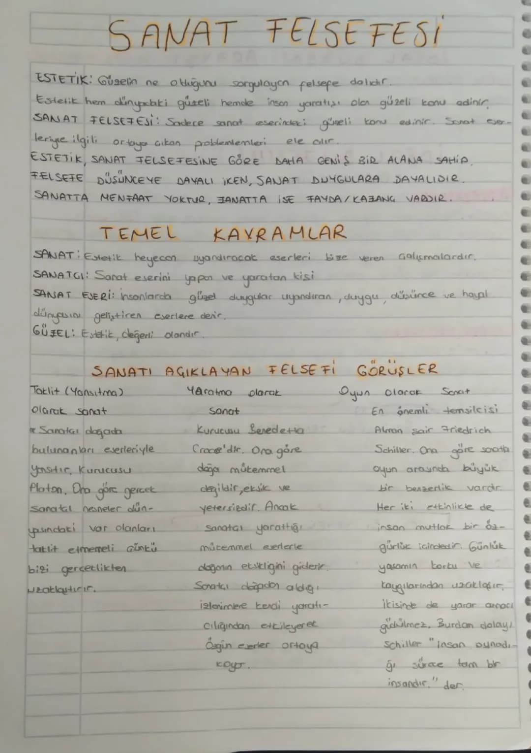 # SANAT FELSEFESİ

ESTETIK: Güzelin ne olduğunu sorgulayan felsefe dalıdır.
Estetik hem dünyalıki güzeli hemde inson yaratışı ola güzeli kon