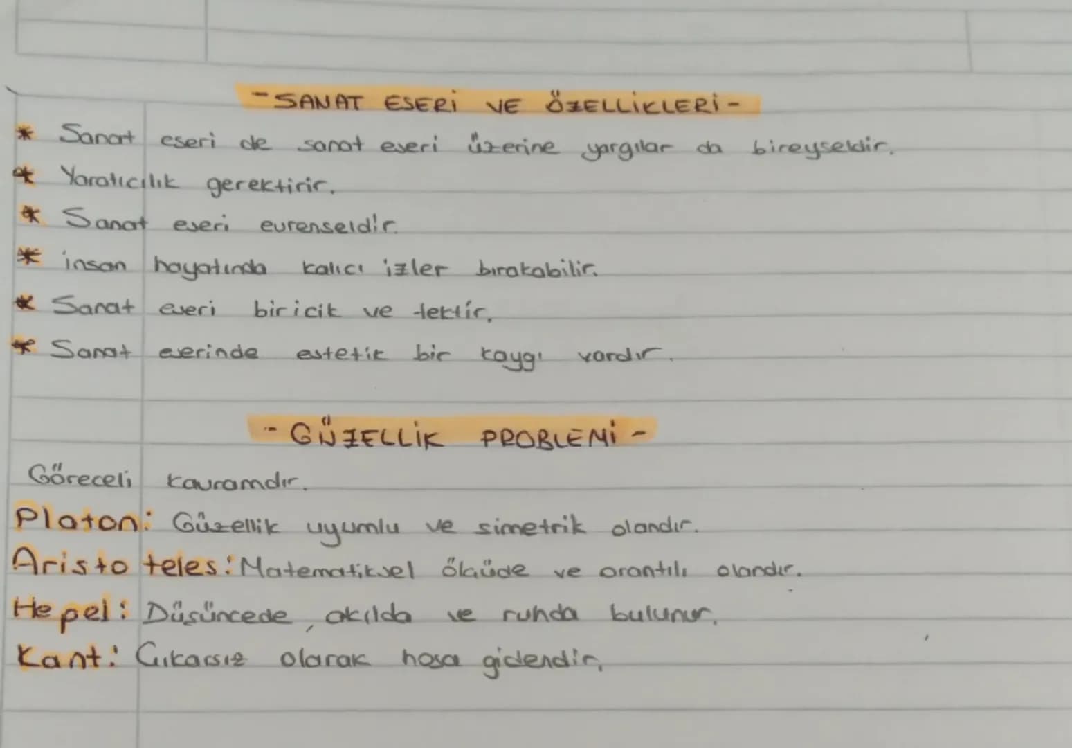 # SANAT FELSEFESİ

ESTETIK: Güzelin ne olduğunu sorgulayan felsefe dalıdır.
Estetik hem dünyalıki güzeli hemde inson yaratışı ola güzeli kon