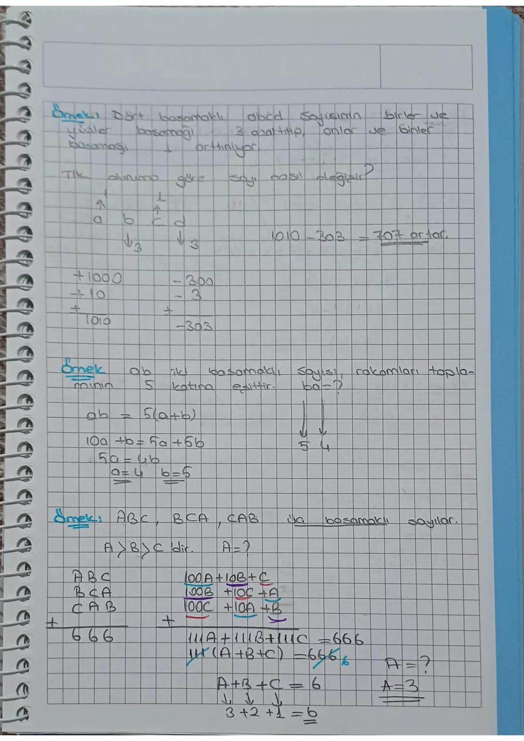 SAY
BASAMAKLARI
Rakam → So, L. 2, 3, 4567897
Sayi₤1,2,3
Sayi değen
1071
44
E
15---- 30 - - - 45
Rosamak
2018
ab
J
onlar birle
abc
=100-+-+b

