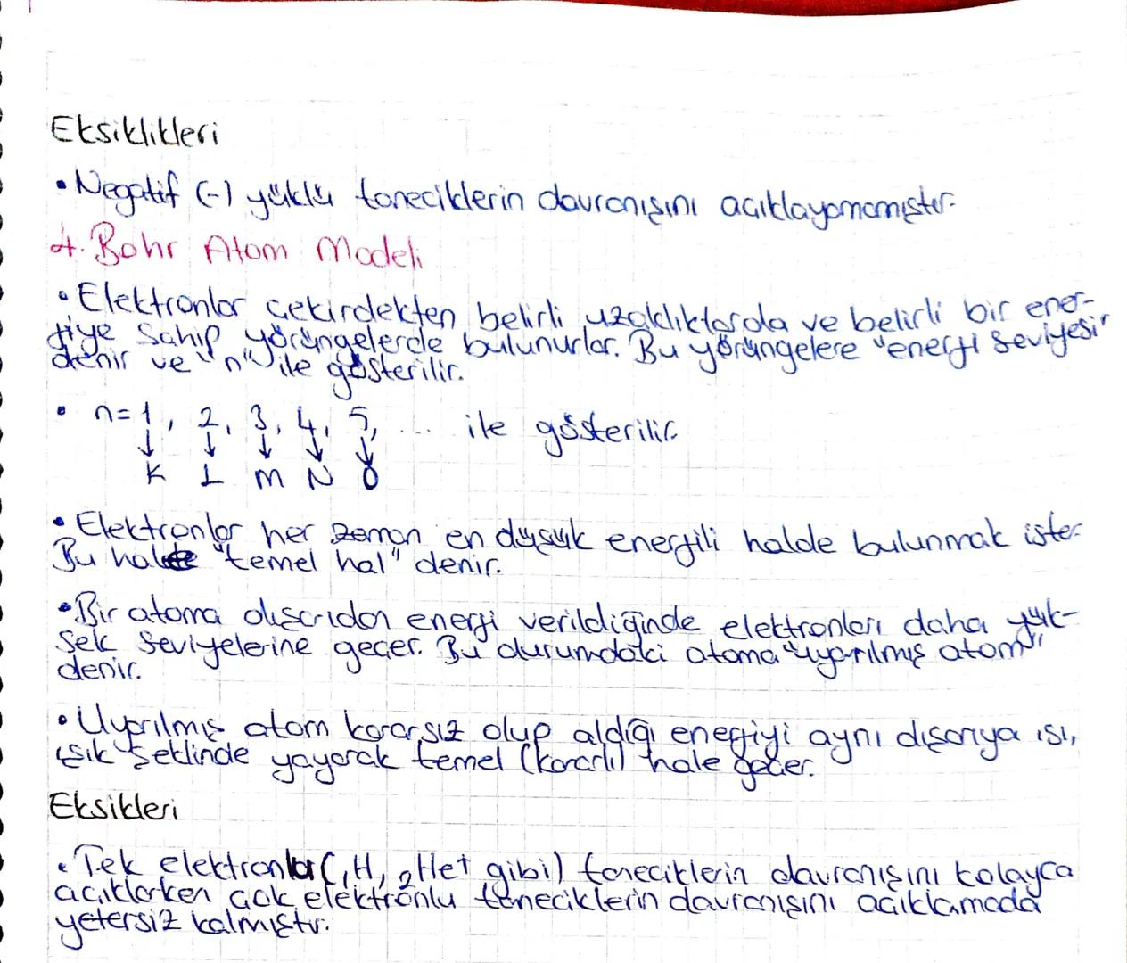 : ATOM MODELLERİ:
Deneysel gözlemlere dayonarak playları, nesneleri, olguları akıca
bir biçimde açıklayan Sekillere "model" denir.
Gunümüzde