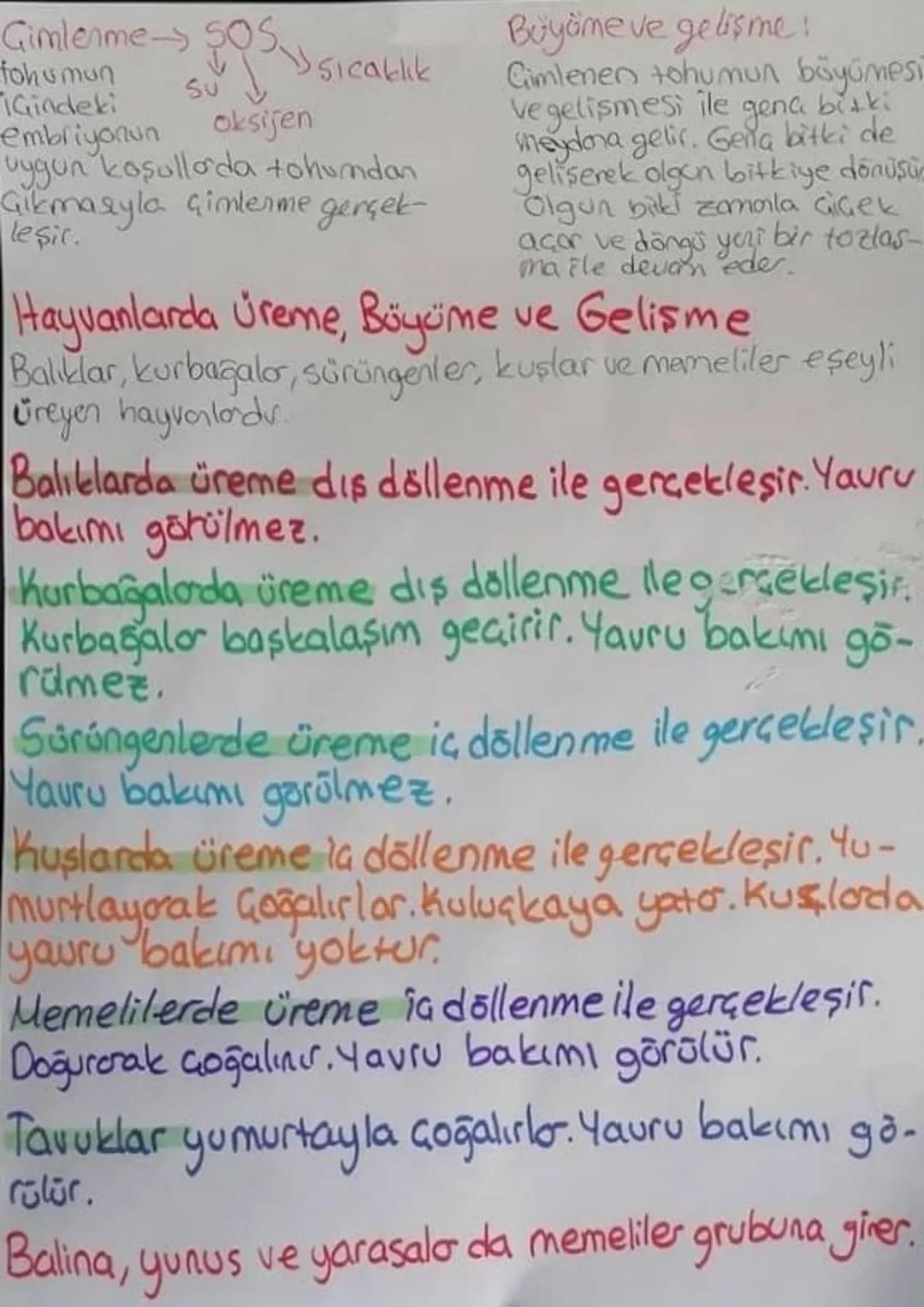 Üreme
Bir canlının neslini devam ettirebilmesi için kendine benzeyen yeni
Canlılar oluşturulmasına Creme veya Gogalma denir. Canlılar için
O