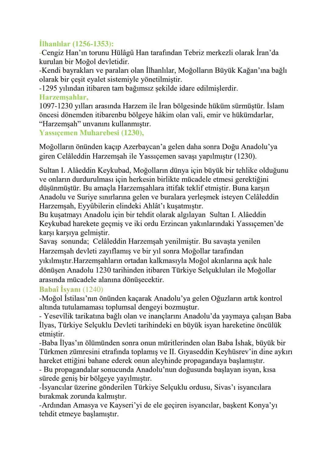 # 1. ÜNİTE:
YERLEŞME VE DEVLETLEŞME SÜRECİNDE SELÇUKLU
TÜRKİYESİ

OĞUZ GÖÇLERİ VE ANADOLU

-Anadolu'da VI ve VII. yüzyıllarda Sasani ile Biz