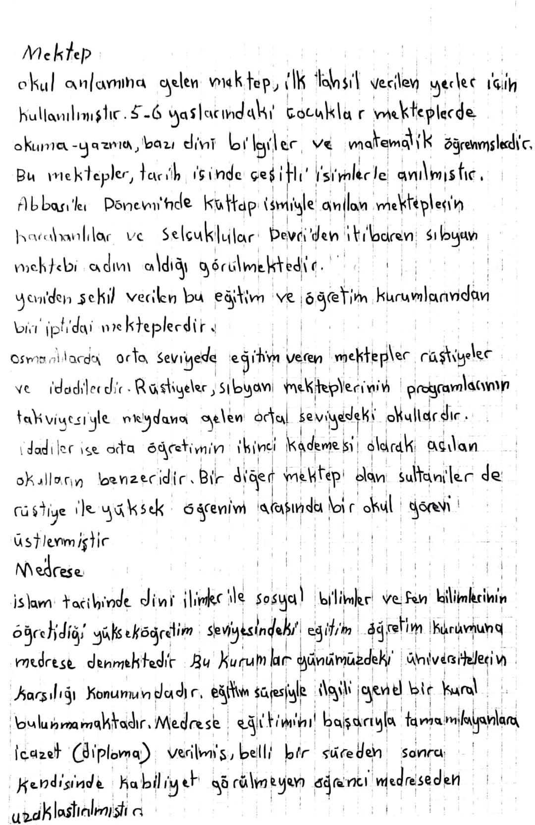 Islamiyet medeniyetlerinde öne cikan eğitim kurumları 