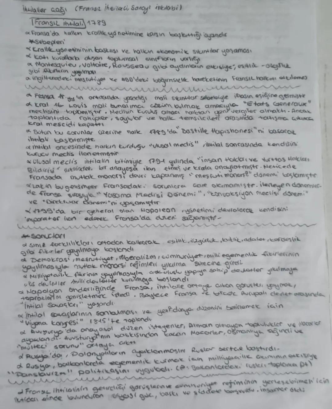 --- OCR Start ---
intilaller çağı (Fransız İhtilati, Sanays inkrabi)
Fransız intilalı 1789
a Fransa'da hallen krallık yönetimine karşın başl