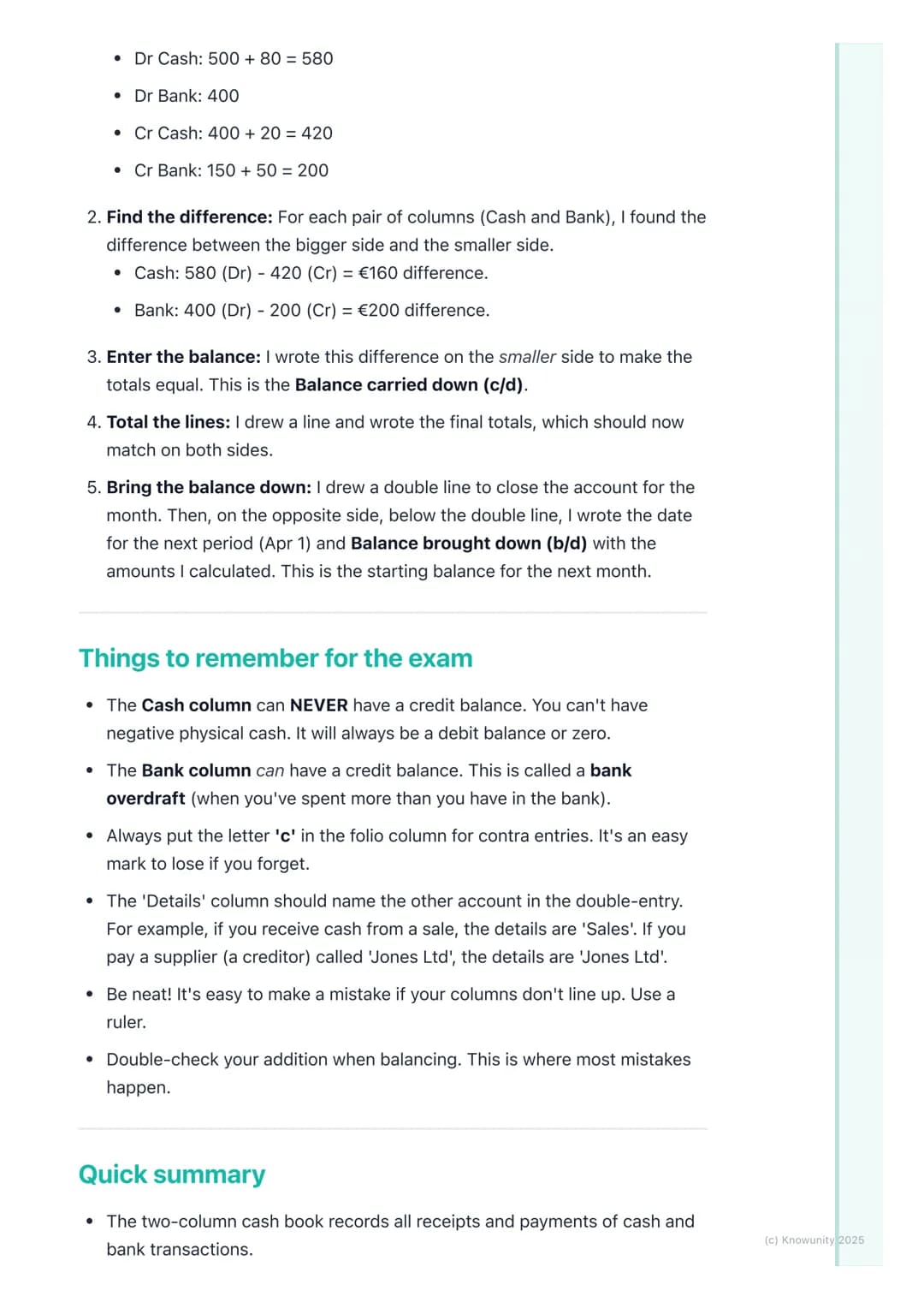 # The Cash Book (Two-Column)

What is a two-column cash book?

The cash book is one of the books of original entry. This means it's one of
t