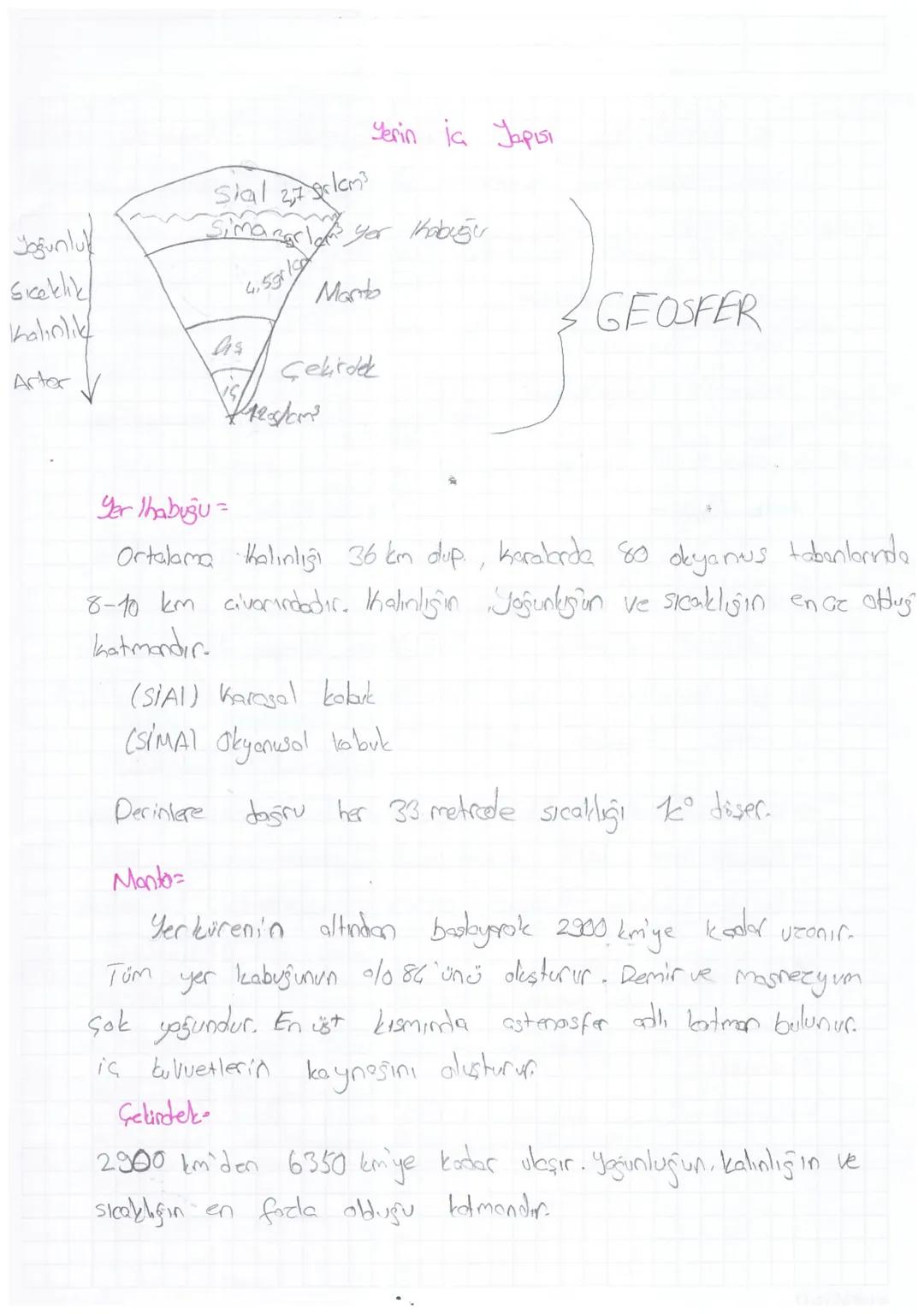 Yerin iç yapısı ve levha tektoniği