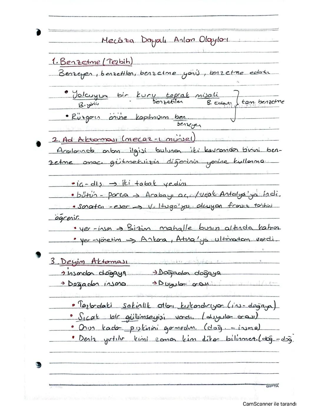 Sözcükte Anlam PDF: Gerçek ve Mecaz Anlamlar