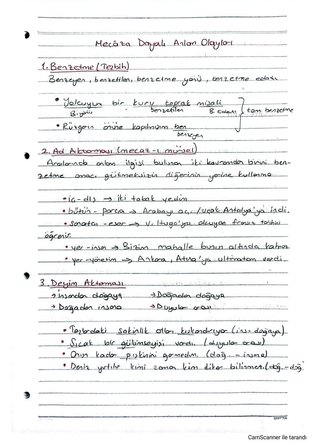 Mecâza Dayah Anlon Olayları
1. Benzetme (Tesbih).
Benzeyen, benzettlen, benzetme yer's, benzetme edate
0
Yolcuyum bir kuru
toprak misali
ben