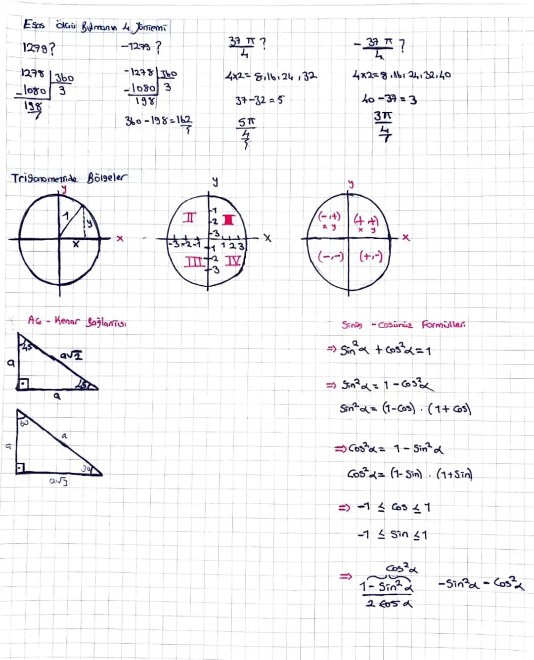 A
=Trigonometri =
AC
A
Derecer: Radyana
Gevirme
210?
=
→
180
7210=
7π=R
180
เ
6
7
Gevirme
Radyon dereceye
π yerine 180 yazılır →
60
7.186
40