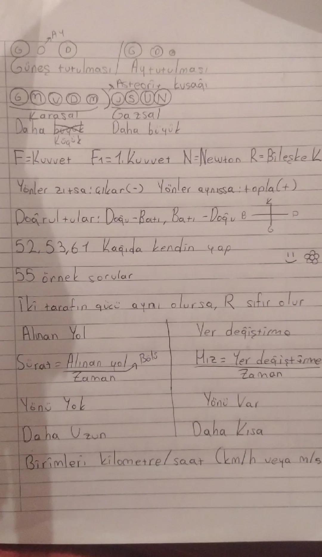 Fen bilimleri 2 ünite not