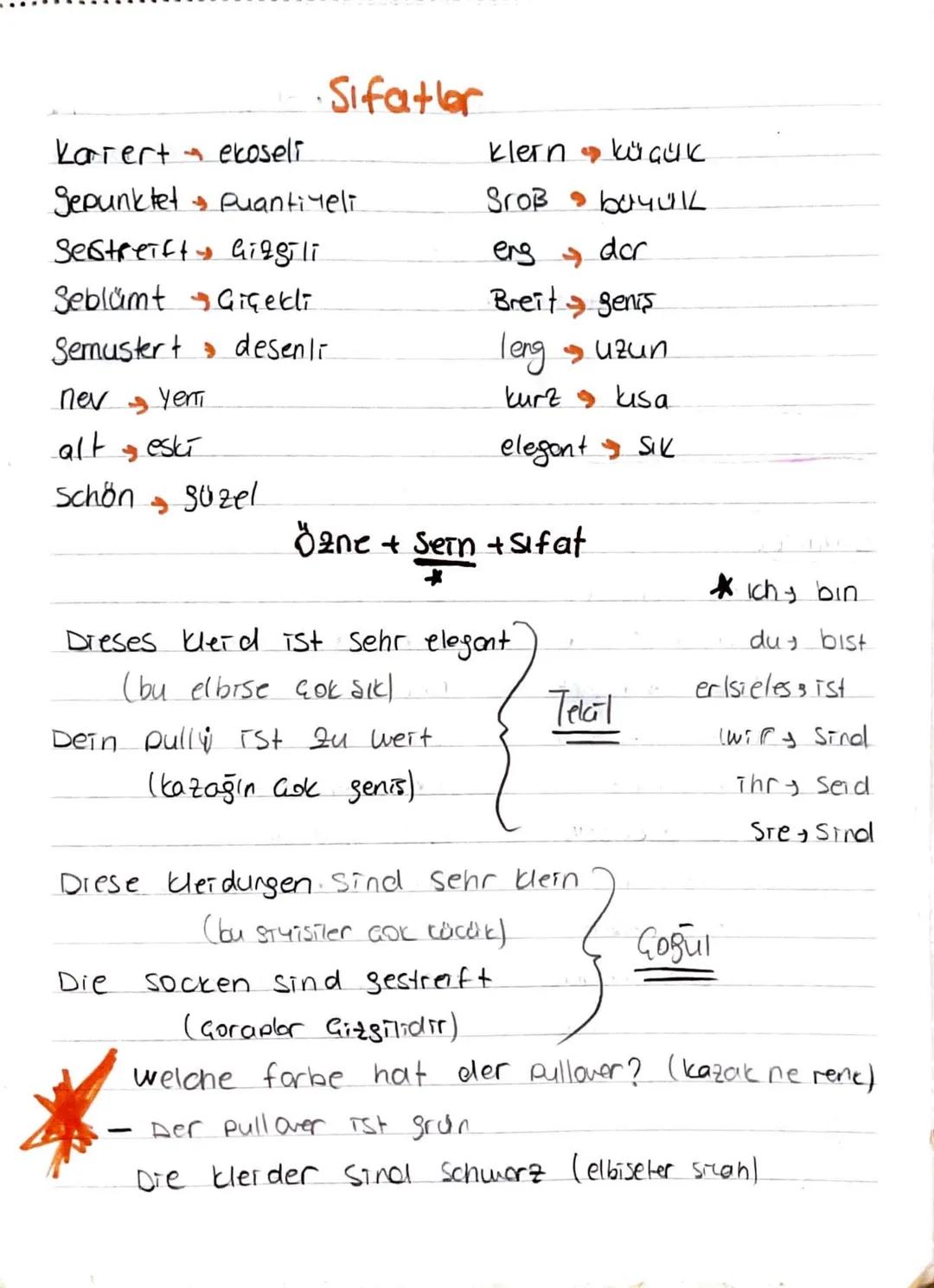 Karert ekoseli
·Sifatler
Sepunktet & Puantiyeli
klern küçük
Sroß
buyÜKL
Sestreift Gizgili
erg
dor
Seblümt Giçekli
Breit Sens
Semustert desen